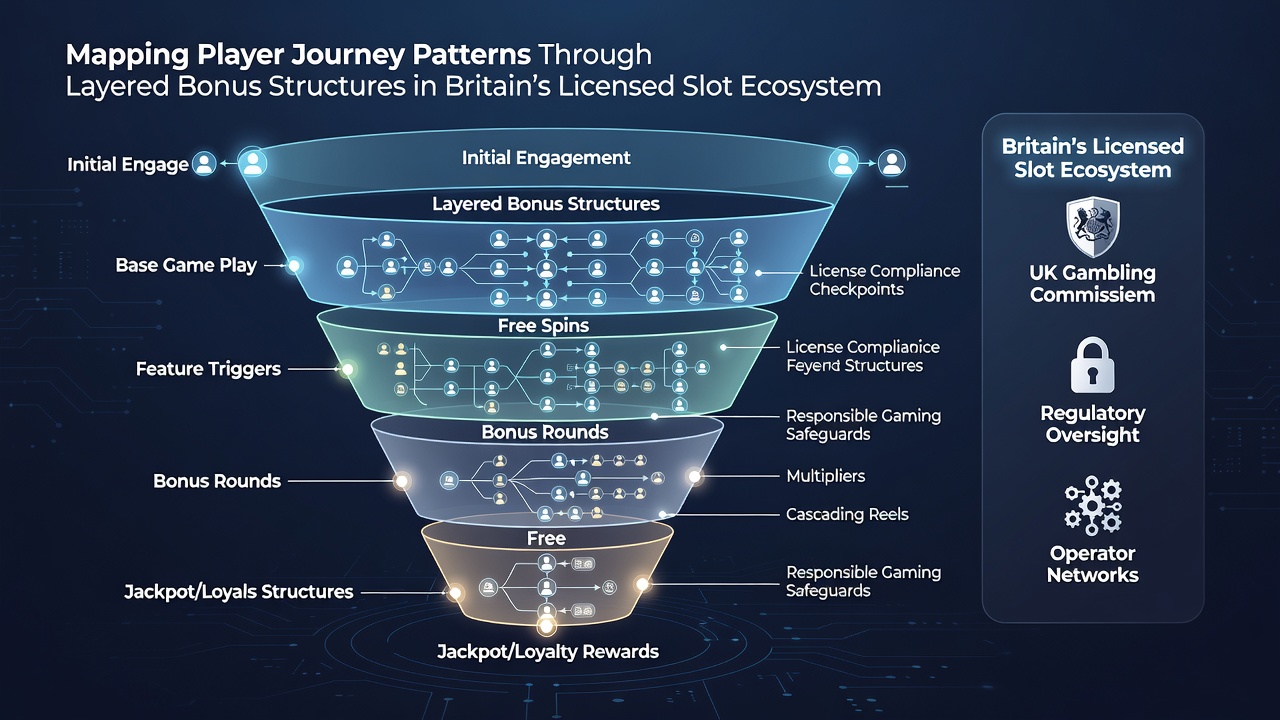Chart depicting retention metrics across bonus tiers in Britain's slot market